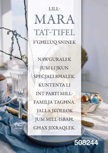 Picture of LILL-MARA TAT-TIFEL FGHELUQ SNINEK KARTOLINA